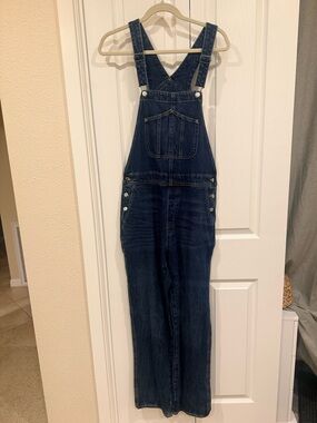 NWOT Old Navy Navy Blue Denim Tall Overalls
